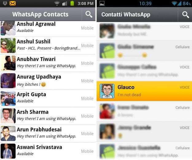 Contatti whatsapp per incontri
