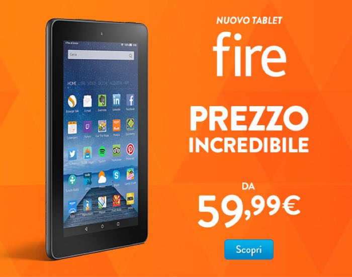 Dove e come comprare il nuovo Amazon Fire Tablet