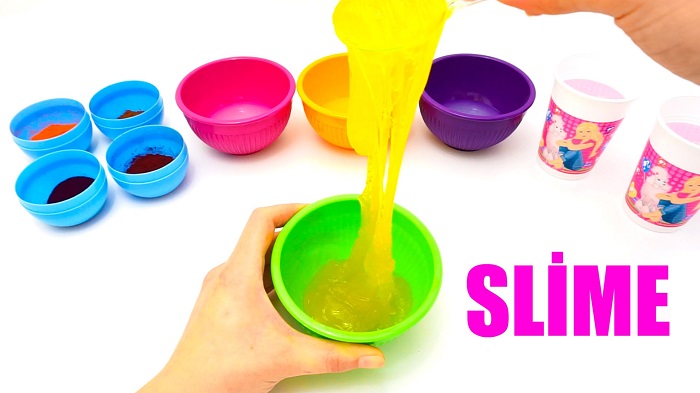Come fare lo slime colorato fatto in casa con pochi ingredienti tutorial