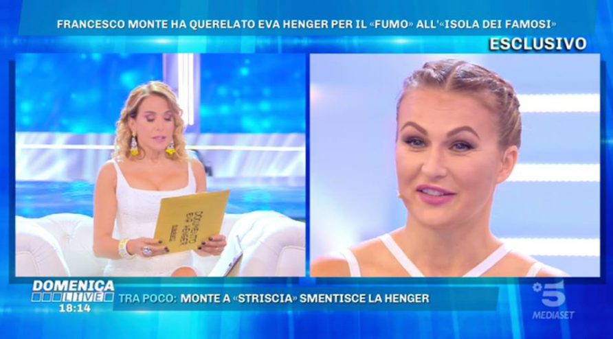 Eva Henger denuncia Francesco Monte per la querela ricevuta e sbotta in TV